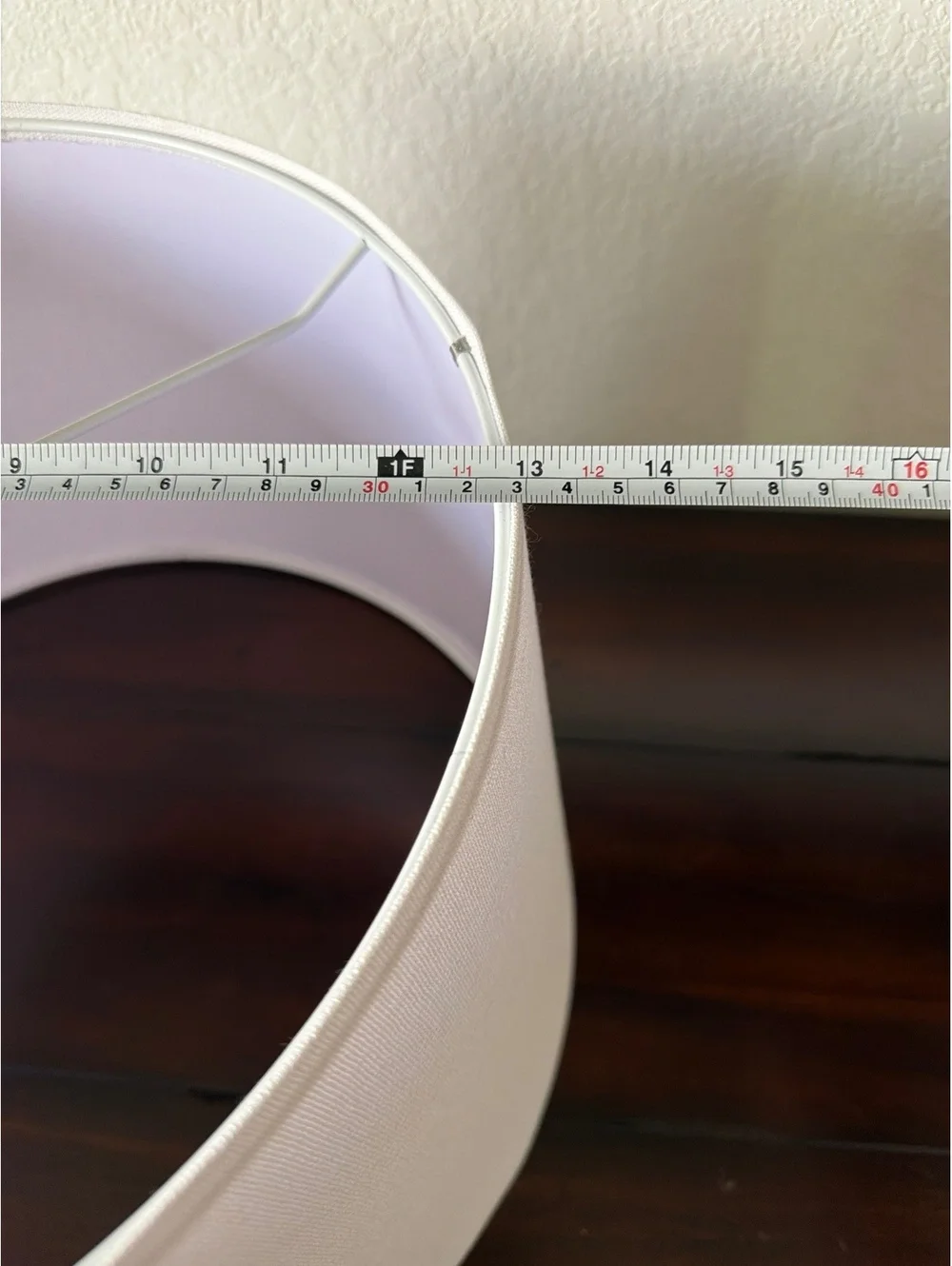 White Drum Lamp Shade 13 Inch Diameter x 10 Inch Height
